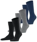 FALKE Socken Family 3-Pack Socken mit weicher Baumwolle (3-Paar) mit weicher
