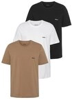 BOSS T-Shirt Rundhals BOSS ONE (Packung, 3-tlg., 3er-Pack) mit dezentem BOSS