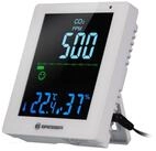 BRESSER Raumluft-Qualit&auml;tssensor CO&sup2; Luftqualit&auml;tsmonitor Smile wei&szlig;