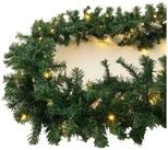 Mojawo Lichtervorhang LED Tannengirlande Girlande Weihnachtsbeleuchtung 270cm