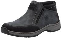 Winterboots RIEKER, Herren, Gr. 40, Schurwolle, grau (grau, schwarz), Lederimitat,