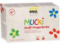 C. Kreul Mucki Stoff-Fingerfarbe, 6er Set