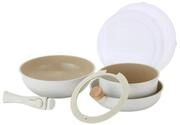 NEOFLAM&reg; Pfannen-Set MIDAS Plus 8 tlg. Set - Sand, (8-tlg)
