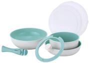 NEOFLAM&reg; Pfannen-Set MIDAS Plus 8 tlg. Set - Eisblau, (8-tlg)