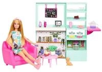 Mattel&reg; Spielwelt Mattel HKT94 - Barbie - Caf&eacute; inkl. Puppe, M&ouml;beln & Zubeh&ouml;r