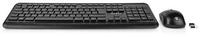 Nedis KBMCW100BKDE Tastatur- und Maus-Set, (1 St), 2,4 GHz, USB, 3 DPI-Stufen,...