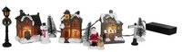 SELF IMPORT AGENCIES LED Dekolicht LED-Weihnachtsdorf - 10-teilig