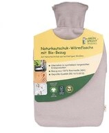 GR&Uuml;NSPECHT W&auml;rmflasche Naturkautschuk-W&auml;rmflasche mit Bio-Bezug gro&szlig;