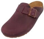 Haflinger Haflinger Porto Lederclog mit Korkfu&szlig;bett Lederdecksohle Unisex Hausschuh
