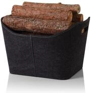 Trend Line Holztragetasche TrendLine Holzkorb Filz 36 x 49 x 31,5 cm