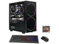 GAMEMAX Black Hole 7189 Gaming-PC (AMD Ryzen 5 7600X, RTX 4060, 16 GB RAM, 1000...