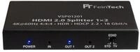 FeinTech HDMI-Splitter VSP01201 HDMI 2.0 Splitter 1x2, Downscaler,...