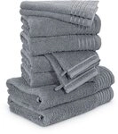 M&ouml;ve Handtuch Set New Classic, Walkfrottier (10-St), Waschhandschuhen, G&auml;ste-,