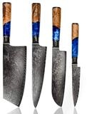 K&uuml;chenkompane Messer-Set Damaskus Messerset 67 Lagen Damaststahl und japanischer