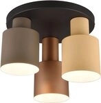 TRIO Leuchten Deckenleuchte AGUDO, Deckenlampe &Oslash;30cm Wohnzimmer 3-flammig exkl...