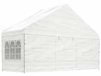 vidaXL Pavillon mit Dach 5,88x2,23x3,75 m Polyethylen Weiß (362633)