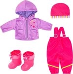 Bayer Puppenkleidung Regen-Set pink/lila (Set, 4-tlg)