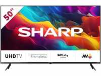 Sharp 50FJ2E LED-Fernseher (126 cm/50 Zoll, 4K Ultra HD, Smart-TV, Roku TV nur...