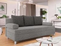 MIRJAN24 Schlafsofa Dover, mit Bettkasten und Schlaffunktion, Chromf&uuml;&szlig;e,