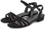LASCANA Sommerschuh Sandale Sandalette, Sommerschuh mit geflochtenen Riemchen VEGAN