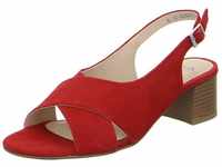 Ara Prato - Damen Schuhe Sandalette Rauleder rot