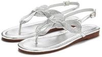 LASCANA Sommerschuh, offener Schuh, Zehentrenner Sandale, Pantolette im Metallic-Look