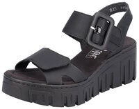 Rieker Keilsandalette, Sommerschuh, Sandale, Keilabsatz, mit Plateau