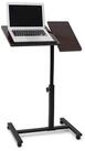 relaxdays Schreibtisch Laptoptisch h&ouml;henverstellbar Holz, schwarz