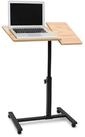 relaxdays Schreibtisch Laptoptisch h&ouml;henverstellbar Holz, gelb