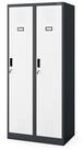 Jan Nowak Mehrzweckschrank Metall Umkleideschrank 80 cm KACPER 2 Abteile