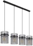 GLOBO LIGHTING Pendelleuchte GORLEY, ohne Leuchtmittel, Design Glasst&auml;be,