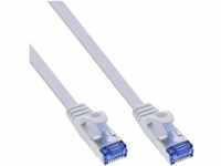 INTOS ELECTRONIC AG InLine® Patchkabel flach, U/FTP, Cat.6A, weiß, 1,5m...