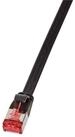 LogiLink LogiLink CF2073S RJ45 Patchkabel CAT 6 U/FTP 5.00 m Schwarz vergoldete