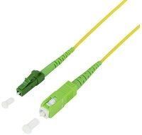 LogiLink LogiLink FPSLS03 Glasfaser LWL Anschlusskabel 3 m Gelb [1x SC APC-Stec