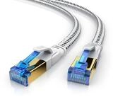 Primewire LAN-Kabel, CAT.8, RJ-45 (Ethernet) (50 cm), Patchkabel flach CAT 8,