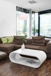 SalesFever Couchtisch im stilvollen Look, Vollst&auml;ndig aus edlem Fiberglas...