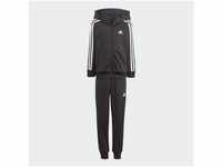 adidas Sportswear Trainingsanzug ESSENTIALS 3-STREIFEN SHINY (2-tlg), schwarz