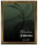 Einzelrahmen Bilderrahmen Palermo, (1 St&uuml;ck), 50x70 cm, Gr&uuml;n Gold, Holz
