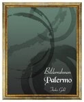 Einzelrahmen Bilderrahmen Palermo, (1 St&uuml;ck), 50x70 cm, T&uuml;rkis Gold, Holz