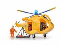 SIMBA Spielzeug-Hubschrauber Wallaby II Feuerwehrmann Sam mit Figur, Licht Sound