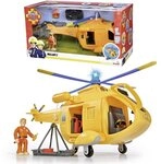 SIMBA Spielzeug-Feuerwehr Helikopter Feuerwehrmann Sam Junior Wallaby II Figur