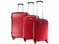 Geographical Norway Shock 4-Rollen-Trolley Set 57/67/78 cm red