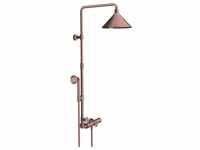 Axor Showerpipe mit Thermostat und Kopfbrause 240 2jet Brushed Red Gold...