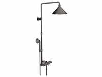 Axor Showers/Front Showerpipe mit Thermostat und Kopfbrause 240 2jet Brushed...