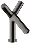 hansgrohe Waschtischarmatur Axor Starck 80 2-Griff mit Zugstangen-Ablaufgarnitur