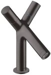hansgrohe Waschtischarmatur Axor Starck 80 2-Griff mit Zugstangen-Ablaufgarnitur