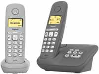Gigaset A280A Duo Schnurloses DECT-Telefon (Mobilteile: 2, mit Anrufbeantworter,