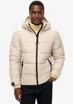 Superdry Steppjacke HOODED SPORTS PUFFR JACKET mit kontrastfarbener Stickerei