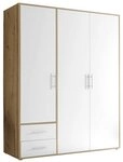 Pol-Power Dreht&uuml;renschrank Kleiderschrank VALENCIA, B 155 cm x H 195 cm, Artisan