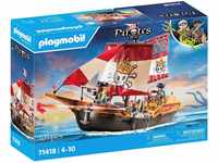 Playmobil® Konstruktions-Spielset Piratenschiff (71418), Pirates, (101 St),...